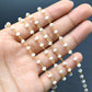 Radiant Rosary Chain - Chalcedony 925 Gold Silver 3.00mm