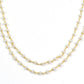 Radiant Rosary Chain - Chalcedony 925 Gold Silver 3.00mm