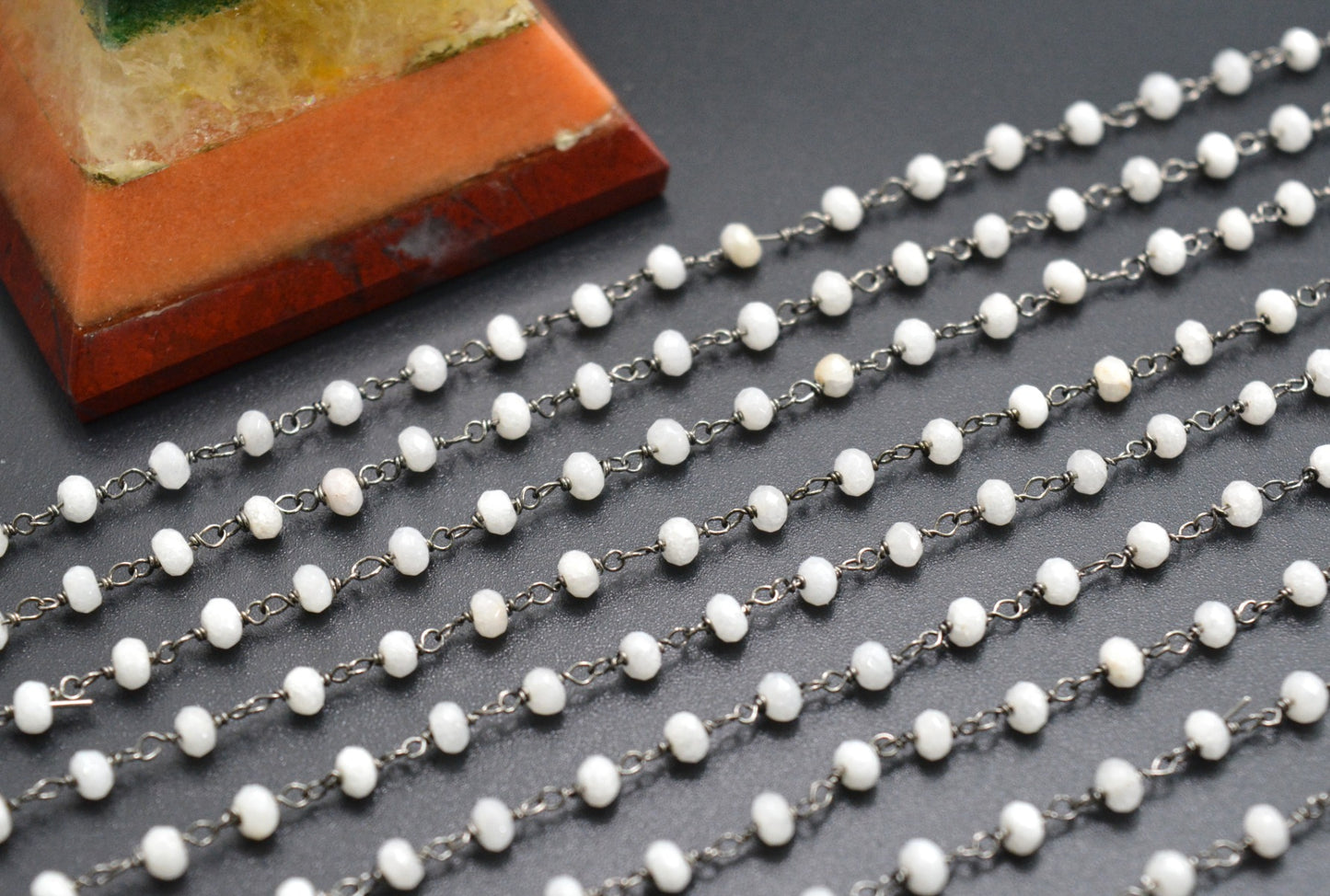 Artisan Rosary Chain - Quartz 925 Gold Silver 3.00mm