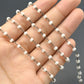 Artisan Rosary Chain - Quartz 925 Gold Silver 3.00mm