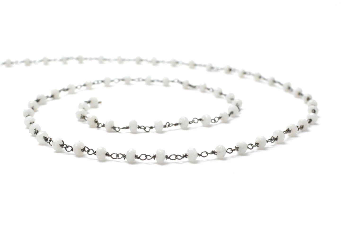 Artisan Rosary Chain - Quartz 925 Gold Silver 3.00mm