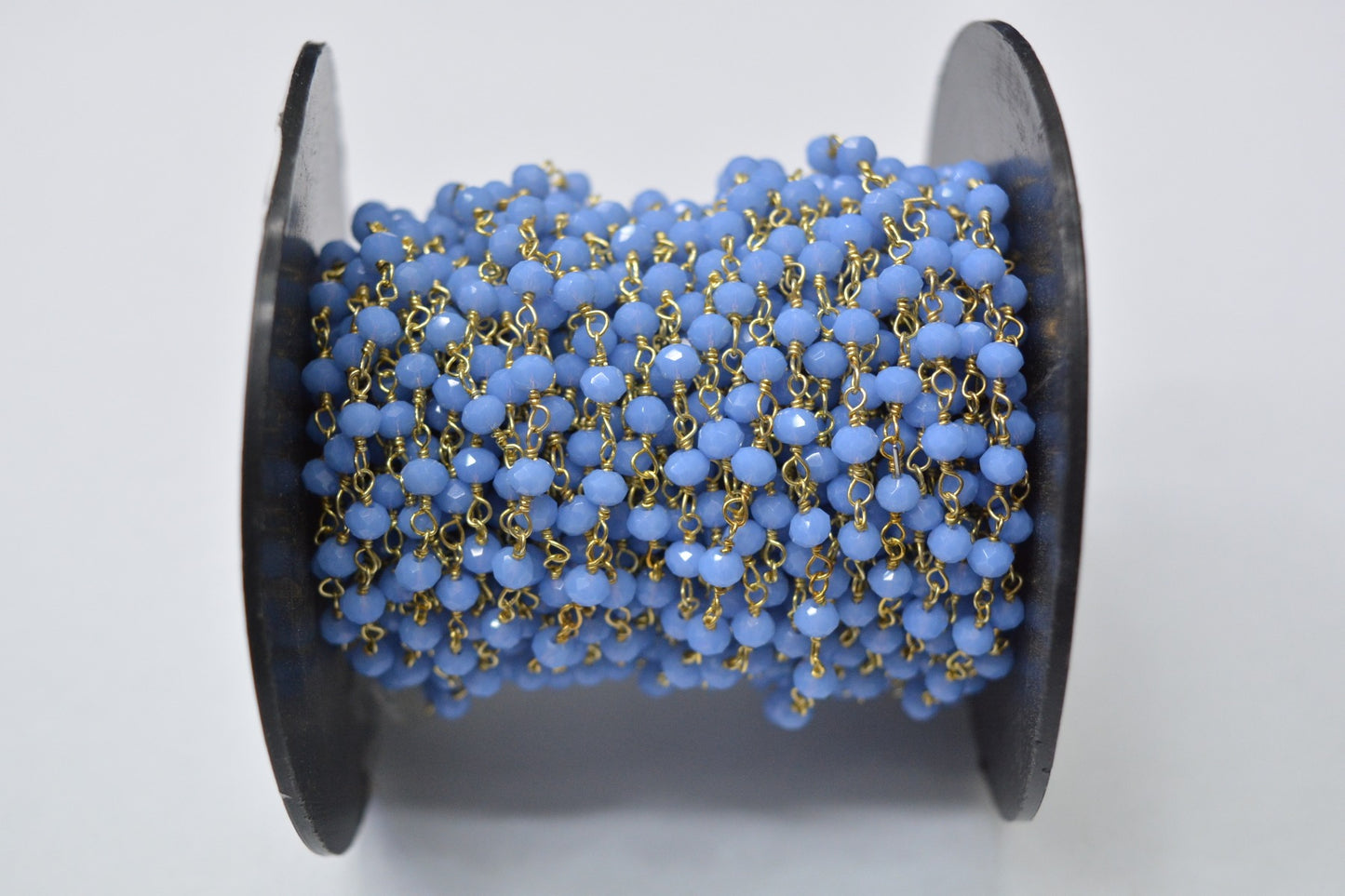 925 Gold Silver Rosary Chain with Chalcedony - 3.00mm