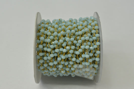 Elegant Rosary Chain - Agate 925 Silver 3.00mm