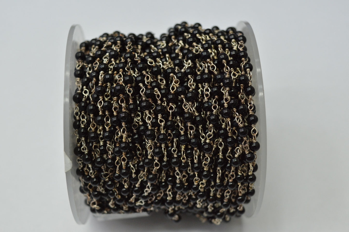 Graceful Spinel Rosary Chain in 925 Gold Silver - 3.00mm