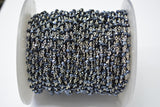 925 Gold Silver Rosary Chain with Spinel - 3.00mm