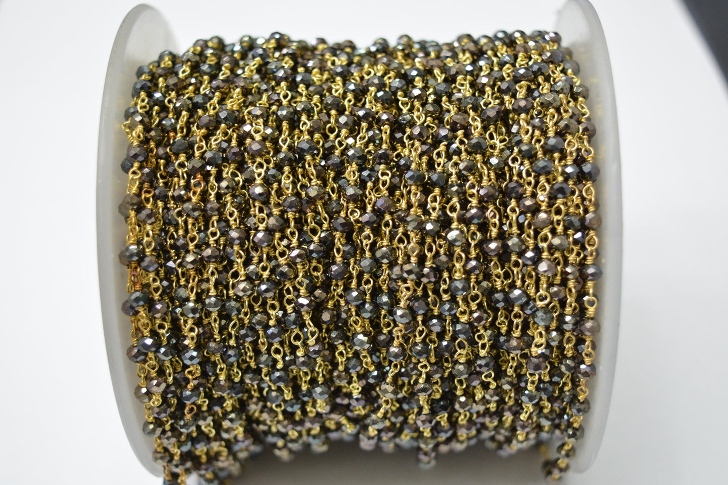 925 Gold Silver Rosary Chain with Chalcedony - 3.00mm #4