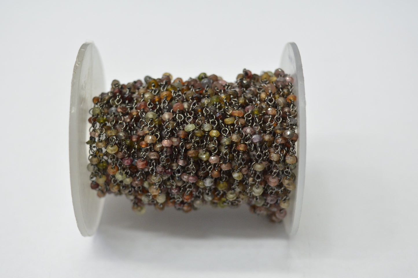 Radiant 925 Gold Silver Rosary Chain - Sapphire 3.00mm