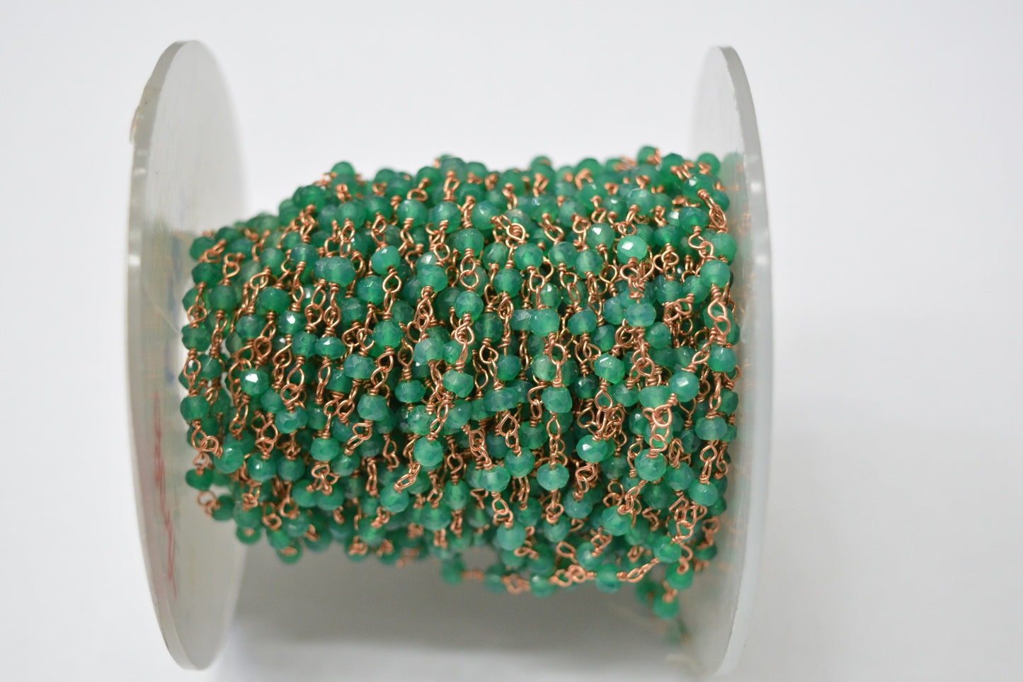 Elegant Onyx Rosary Chain in 925 Gold Silver - 3.00mm