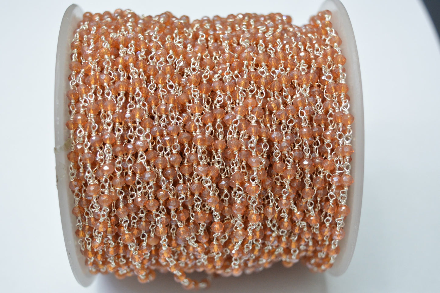 925 Gold Silver Rosary Chain with Crystal - 3.00mm #3