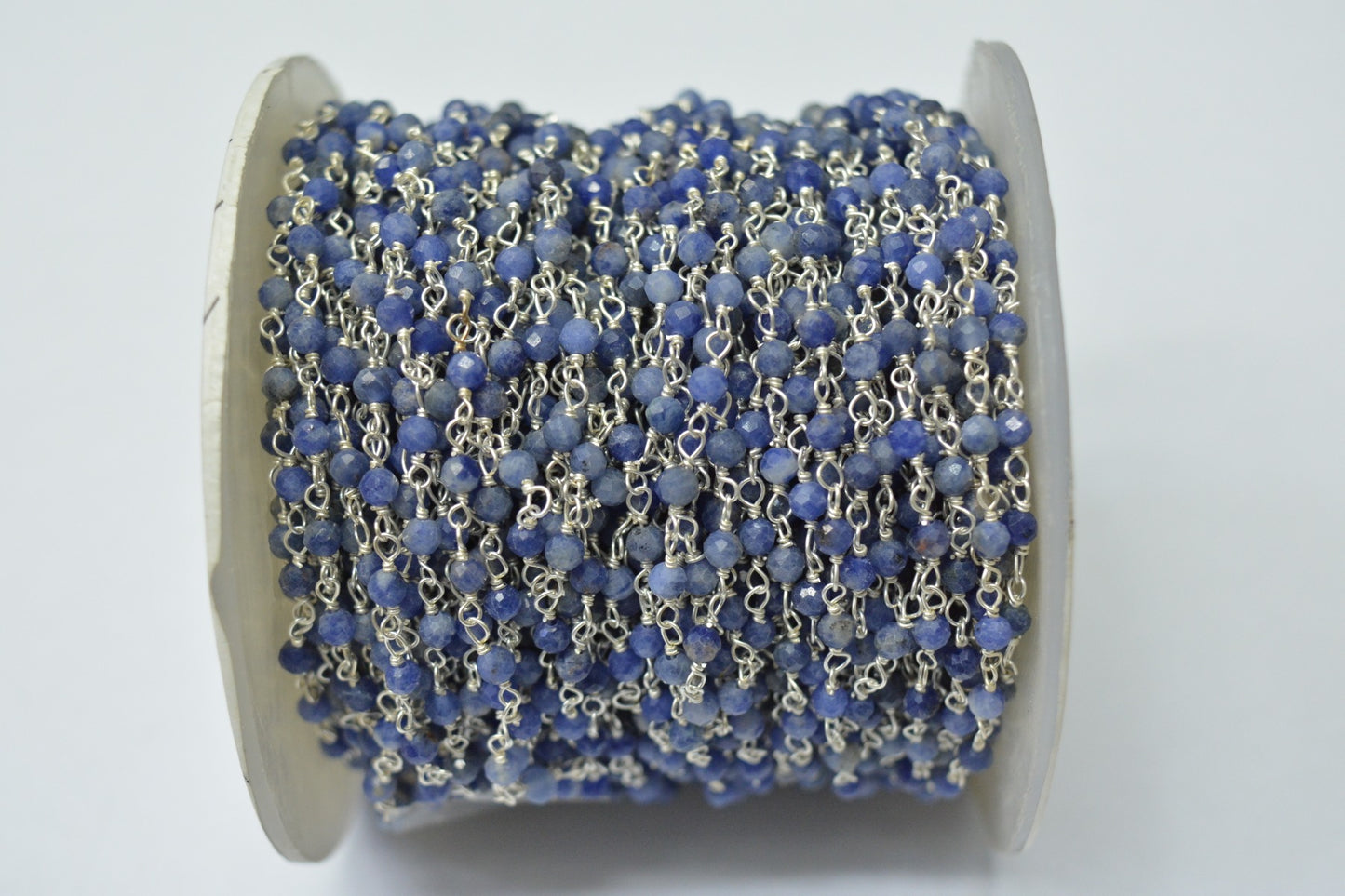 Charming Rosary Chain - Sodalite 925 Gold Silver 3.00mm