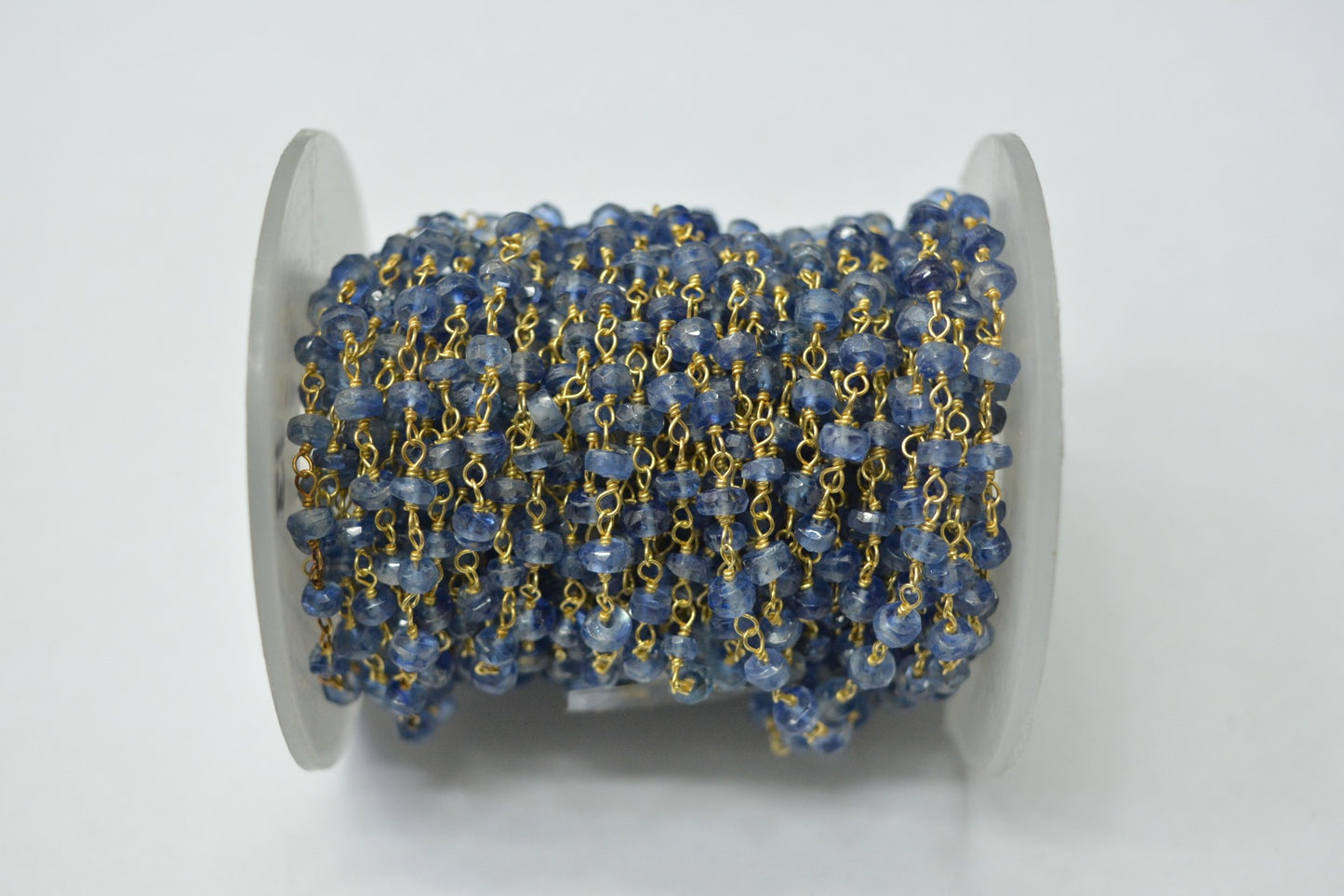 925 Gold Silver Rosary Chain with Kyanite - 3.00mm