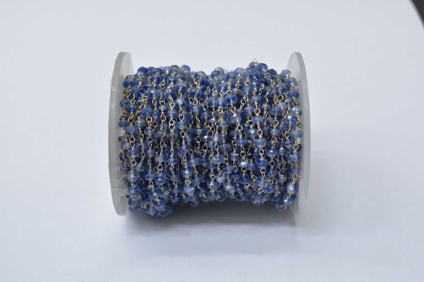 925 Gold Silver Rosary Chain with Kyanite - 3.00mm