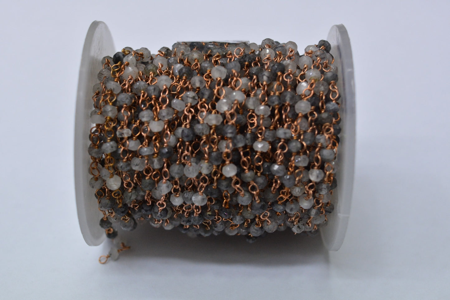 925 Gold Silver Rosary Chain with Stone - 3.00mm #5