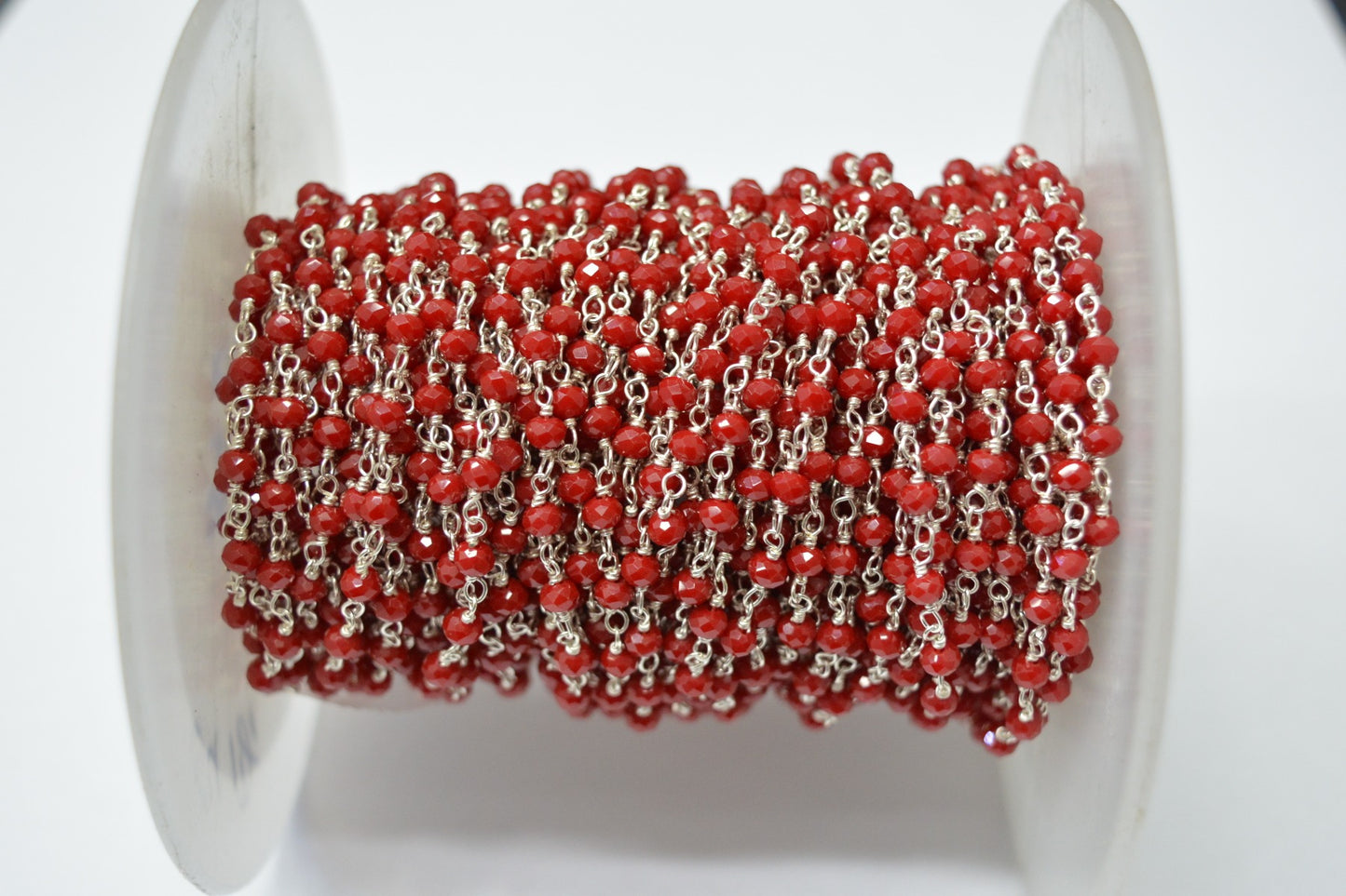 925 Gold Silver Rosary Chain with Chalcedony - 3.00mm #6