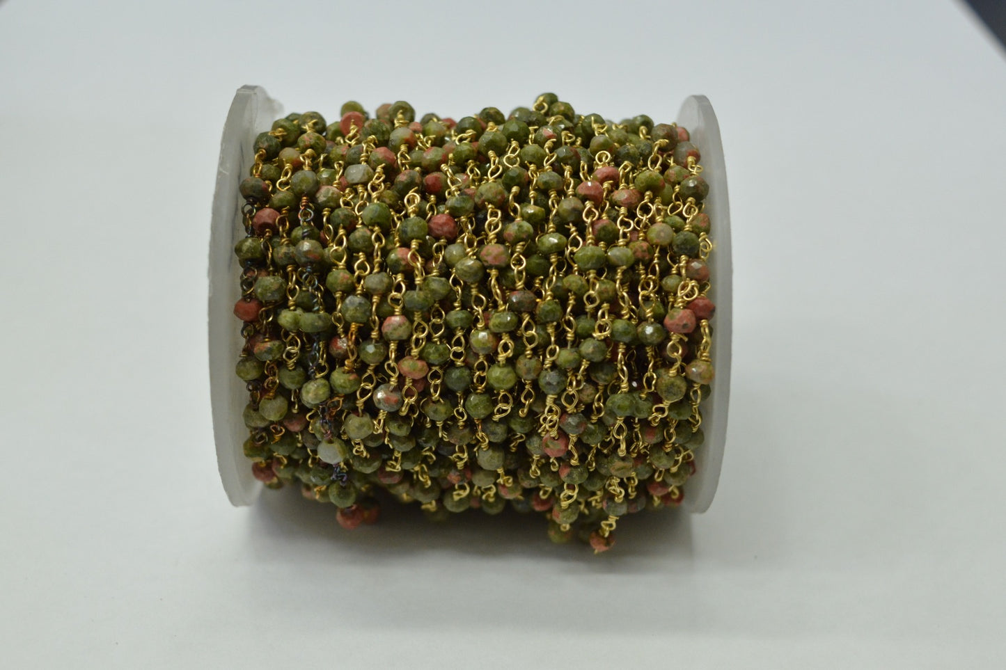 Delicate 925 Gold Silver Rosary Chain - Stone 3.00mm