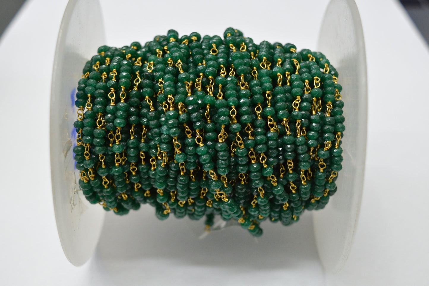 Charming Rosary Chain - Emerald 925 Gold Silver 3.00mm