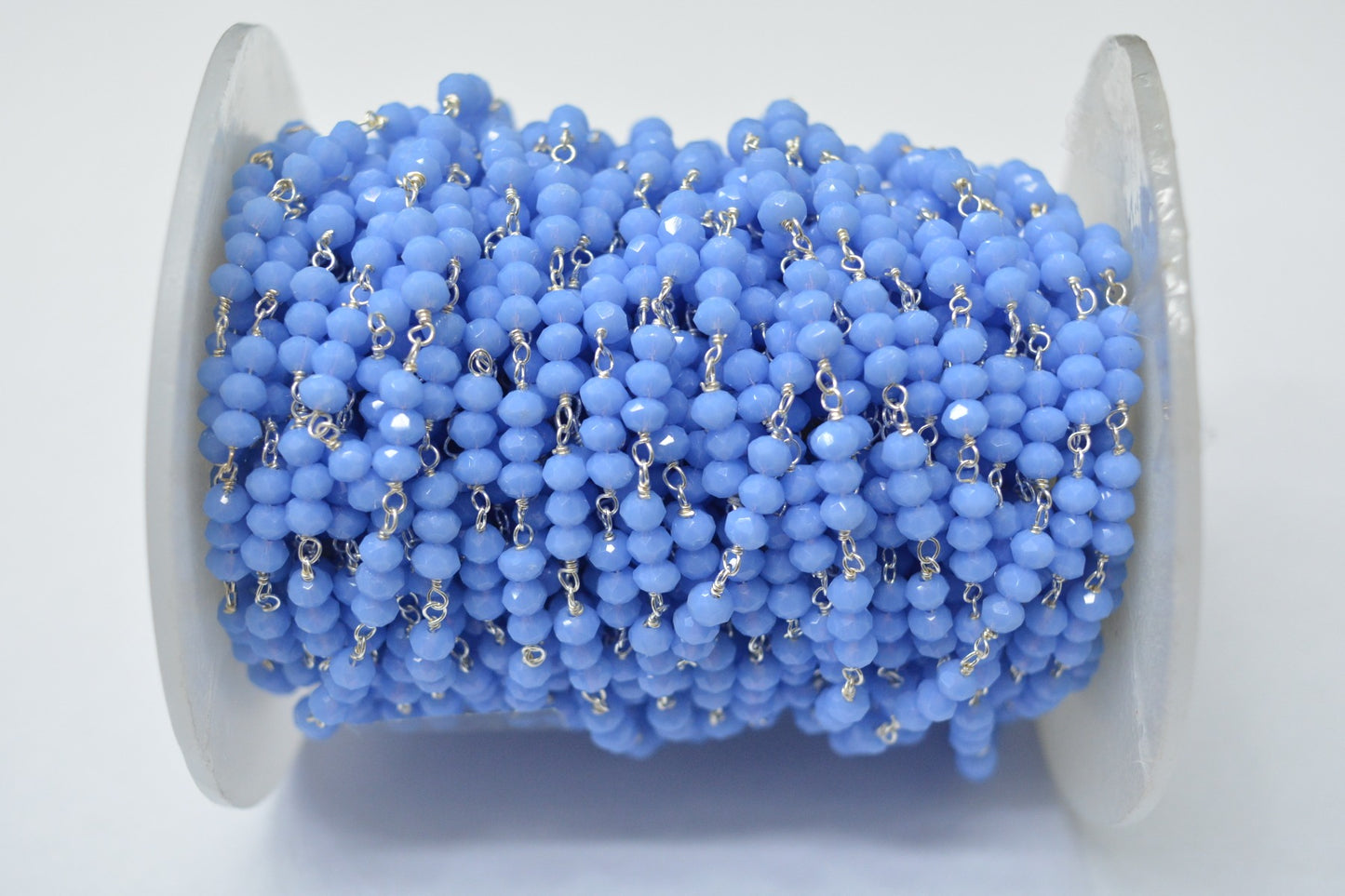 Chalcedony Rosary Chain - 925 Gold Silver, 3.00mm #9