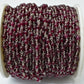 Elegant Garnet Rosary Chain in 925 Gold Silver - 5.00mm