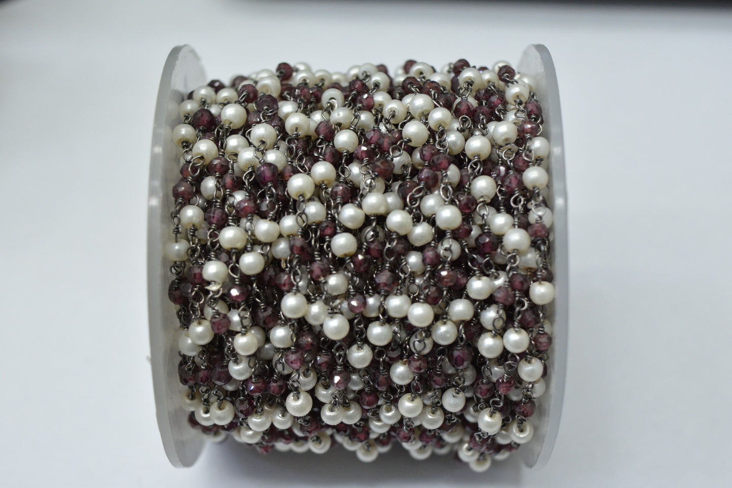 Pearl Rosary Chain - 925 Gold Silver, 3.00mm #2