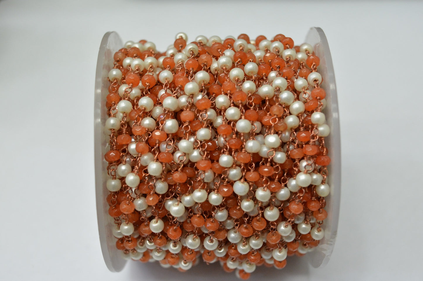 925 Gold Silver Rosary Chain with Pearl - 3.00mm #3