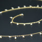 Pearl Rosary Chain - 925 Silver Gold, 2mm