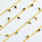 Vintage 925 Silver Gold Rosary Chain - Turquoise 2mm