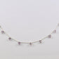 Graceful Rosary Chain - Amethyst 925 Silver Gold 4mm