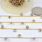 Trendy Rosary Chain - Amethyst 925 Silver Gold 5mm