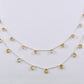 Citrine Rosary Chain - 925 Silver Gold, 4mm