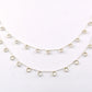 Stunning Crystal Rosary Chain in 925 Silver Gold - 4mm