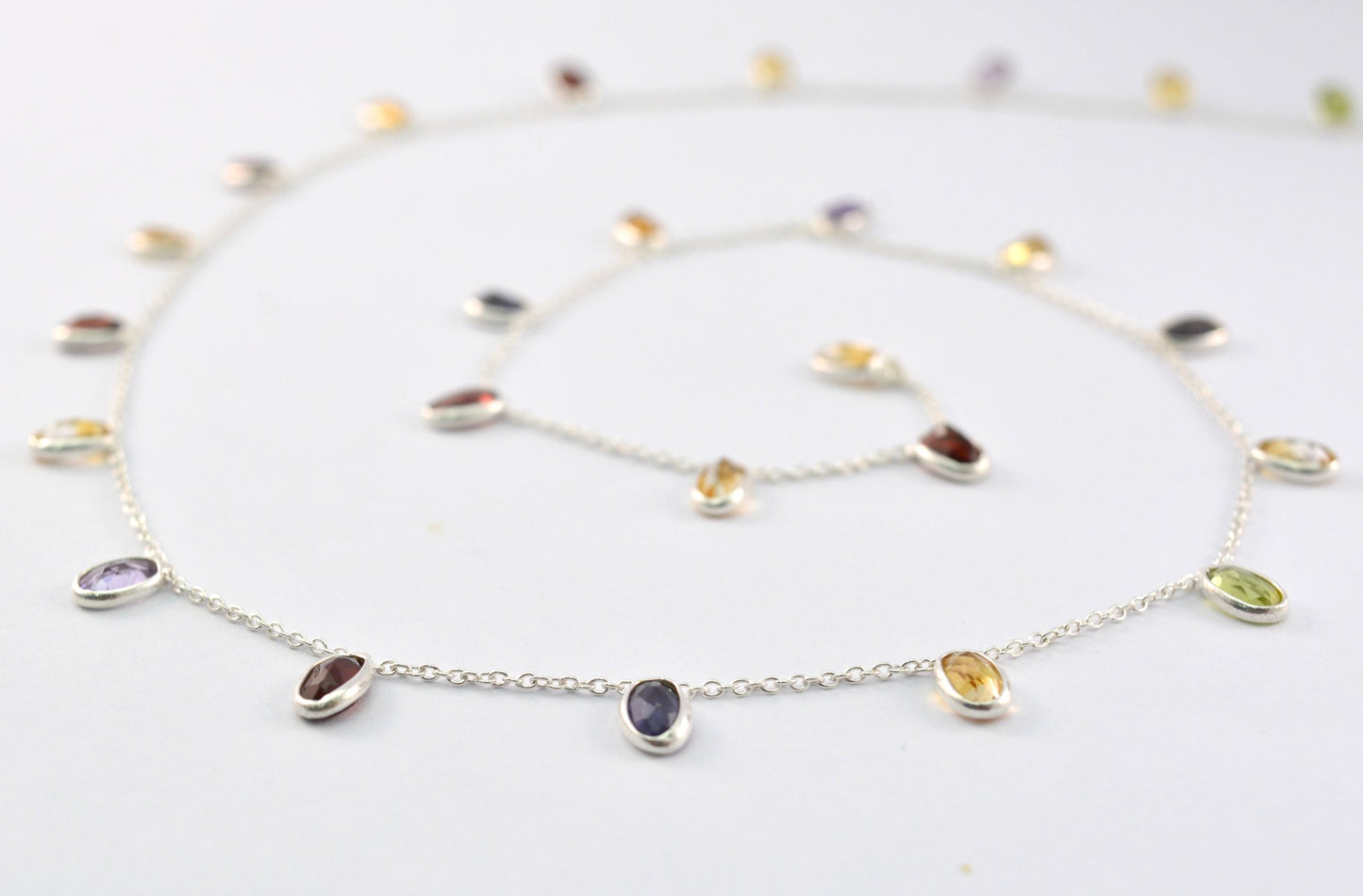 Stone Rosary Chain - 925 Silver Gold, 4.00mm #2