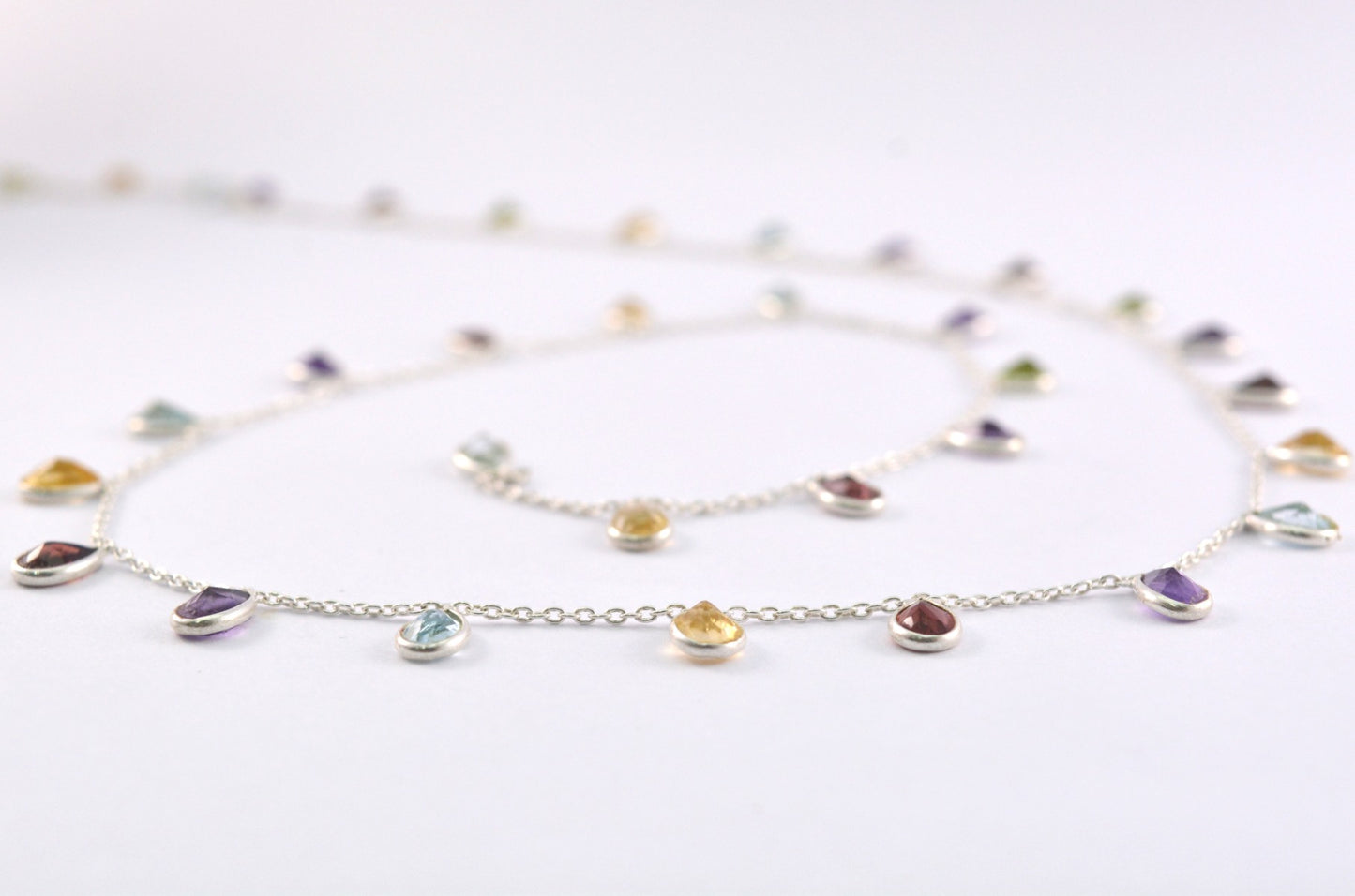 Stone Rosary Chain - 925 Silver Gold, 4.00mm #3