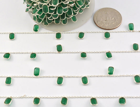 Unique Onyx Rosary Chain in 925 Silver Gold - 4.00mm