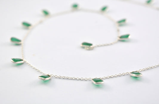 Unique Onyx Rosary Chain in 925 Silver Gold - 4.00mm - view 3