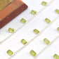 Peridot Rosary Chain - 925 Silver Gold, 4.00mm