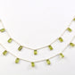Peridot Rosary Chain - 925 Silver Gold, 4.00mm