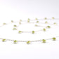 Classic 925 Silver Gold Rosary Chain - Peridot 4.00mm