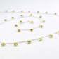 Beautiful Rosary Chain - Peridot 925 Silver Gold 4.00mm