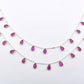Gorgeous 925 Silver Gold Rosary Chain - Ruby 4.00mm