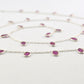 Gorgeous Rosary Chain - Ruby 925 Silver Gold 4.00mm