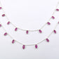 Gorgeous Rosary Chain - Ruby 925 Silver Gold 4.00mm