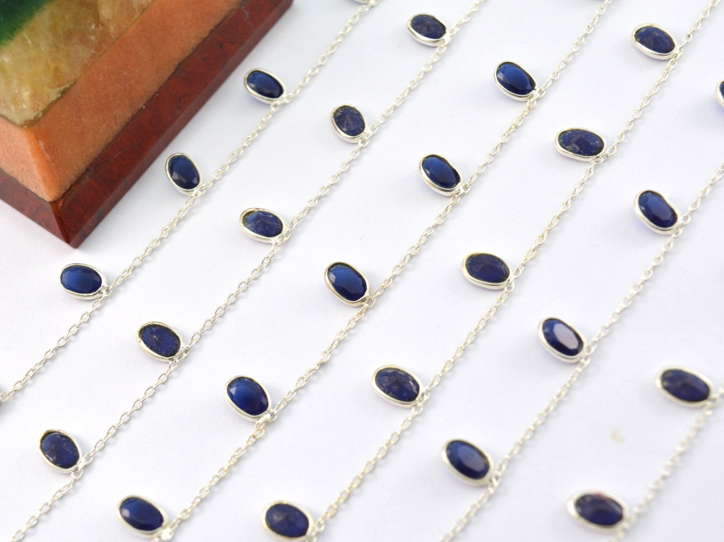 Stunning Rosary Chain - Sapphire 925 Silver 4.00mm