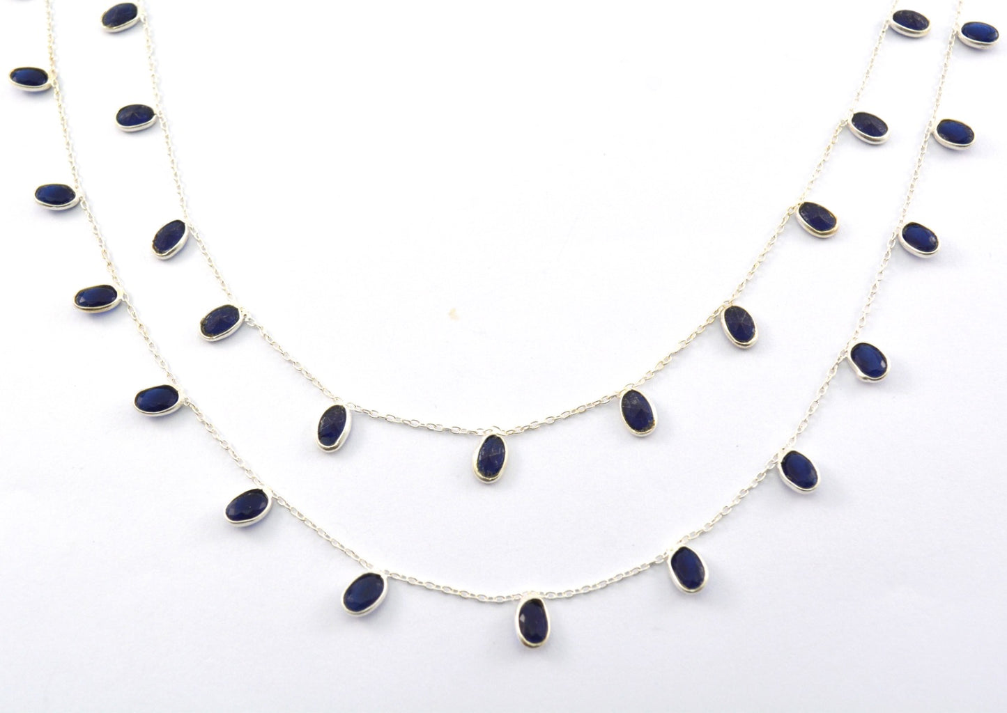 Stunning Rosary Chain - Sapphire 925 Silver 4.00mm