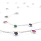 Delicate 925 Silver Gold Rosary Chain - Emerald 4.00mm