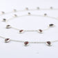 Garnet Rosary Chain - 925 Silver Gold, 4.00mm