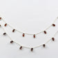 Garnet Rosary Chain - 925 Silver Gold, 4.00mm