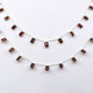 Garnet Rosary Chain - 925 Silver Gold, 4.00mm #2