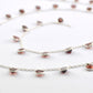 Garnet Rosary Chain - 925 Silver Gold,