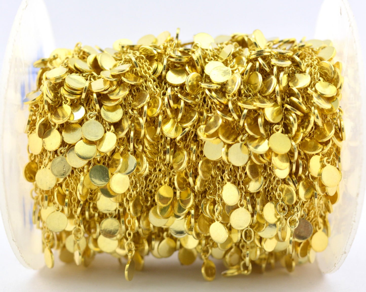 Stone Rosary Chain - 925 Silver Gold, 5mm