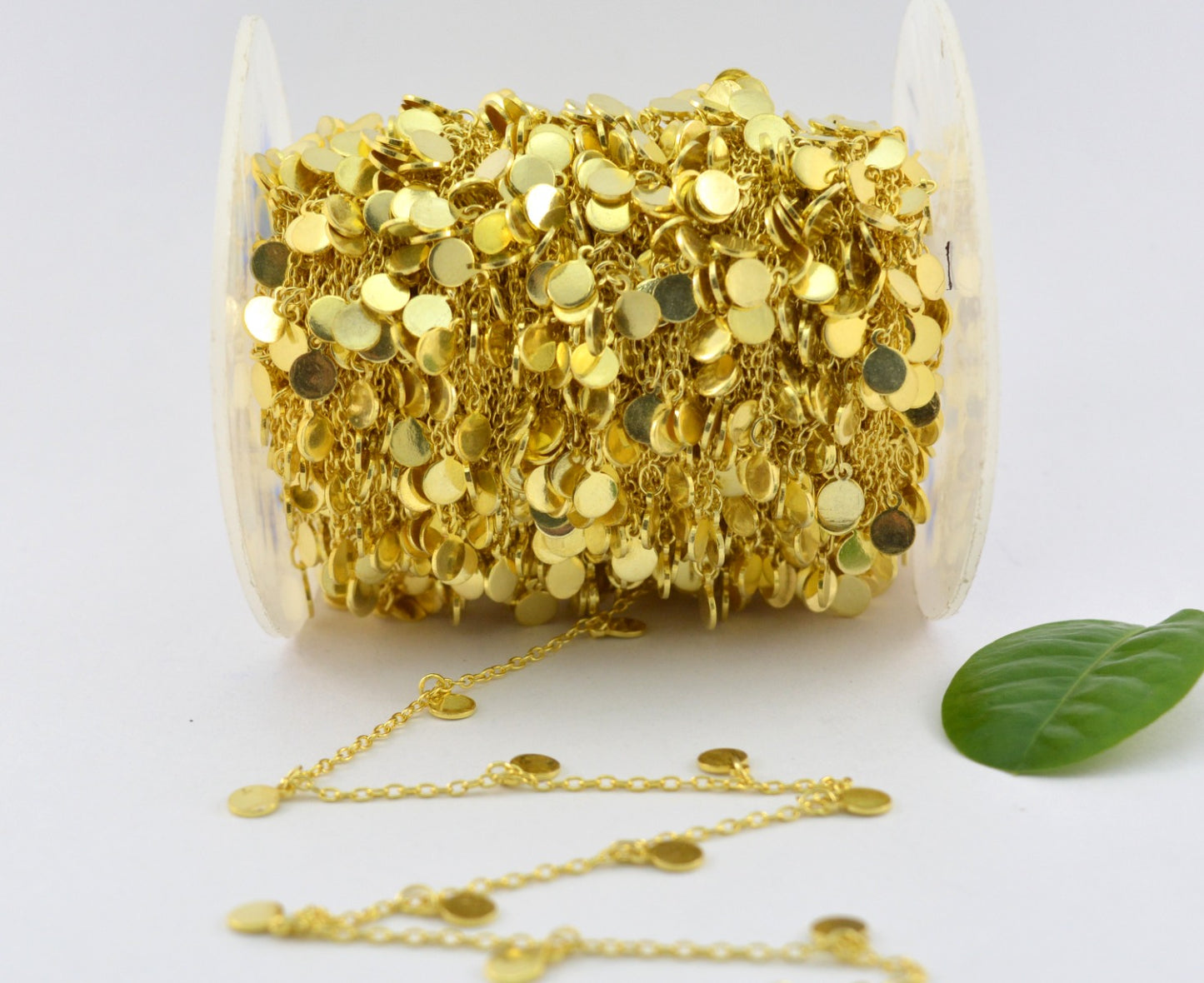 Stone Rosary Chain - 925 Silver Gold, 5mm